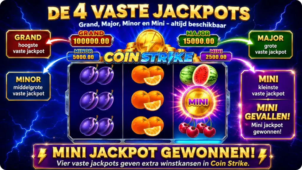 De 4 Vaste Jackpots Coin Strike